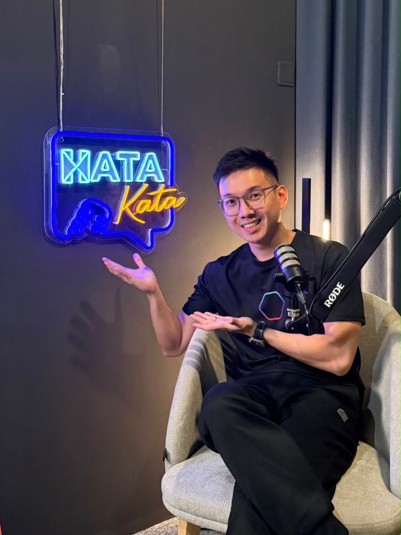 Alvin Ng on set for Hata-Kata Media, powered by HATA