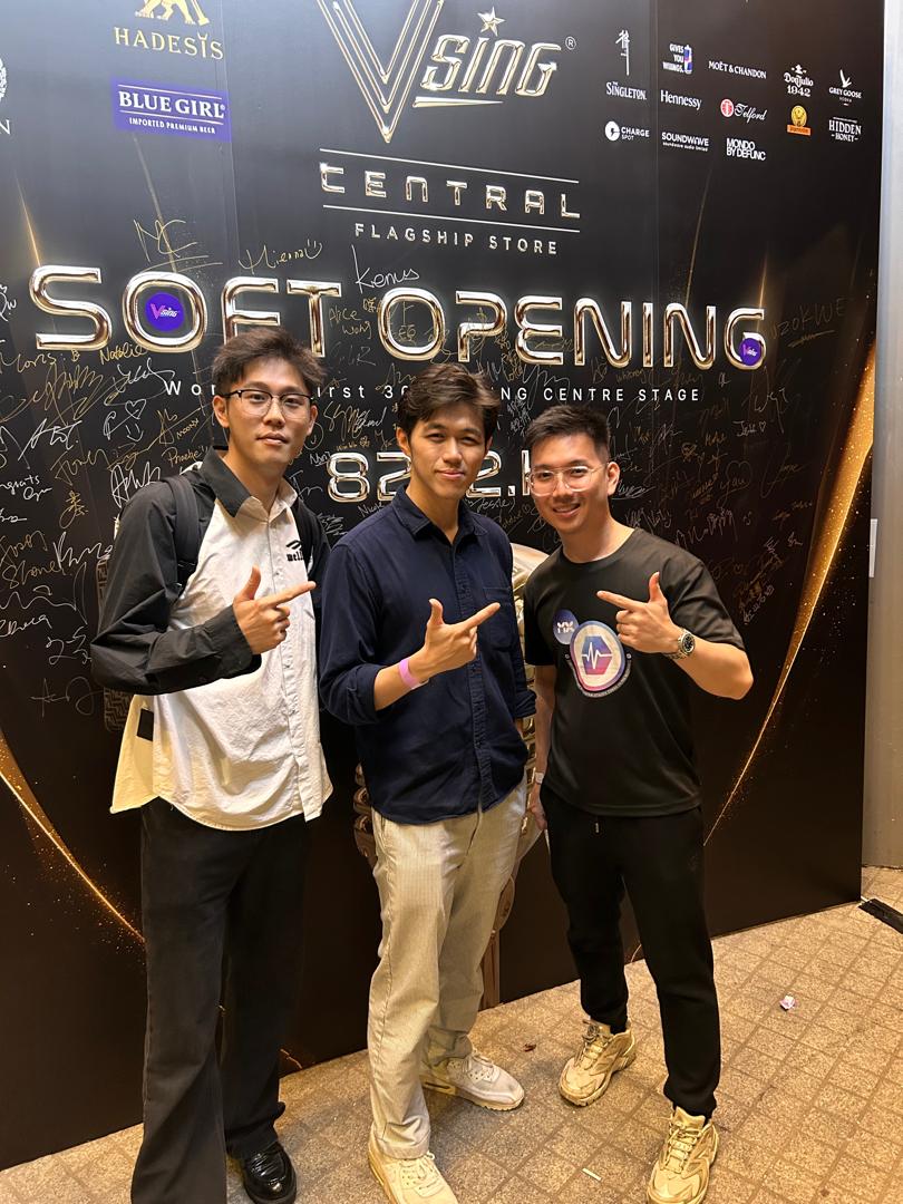 Alvin Ng at the VSING Central flagship soft opening, Hong Kong