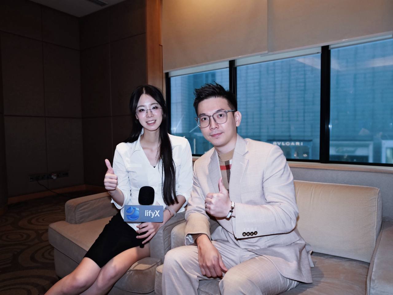 Alvin Ng being interviewed by lifyX at RWA Gateway
