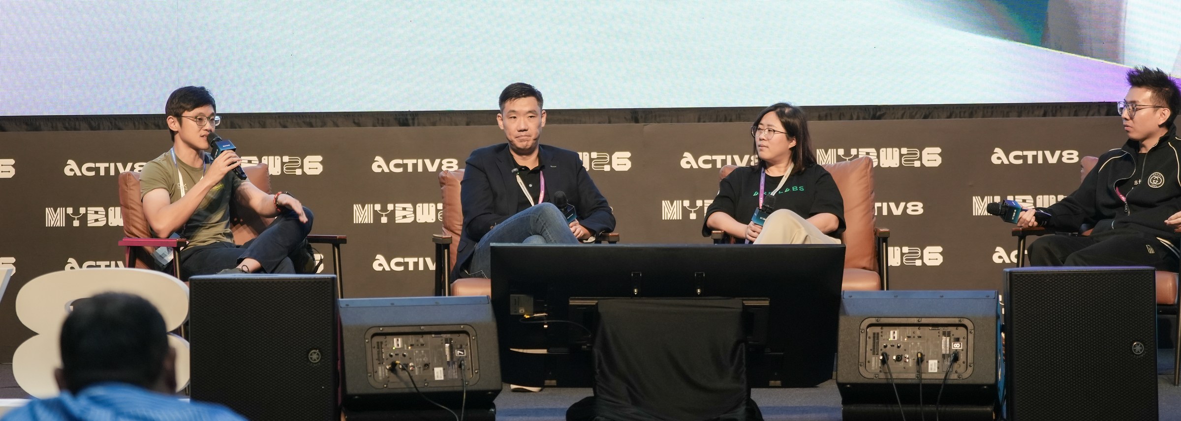 Alvin Ng moderating the RWA panel on the Malaysia Blockchain Week 2026 stage